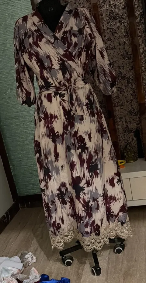 Custom short dress stitched by DIYO