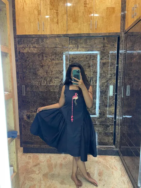 Custom short dress stitched by DIYO