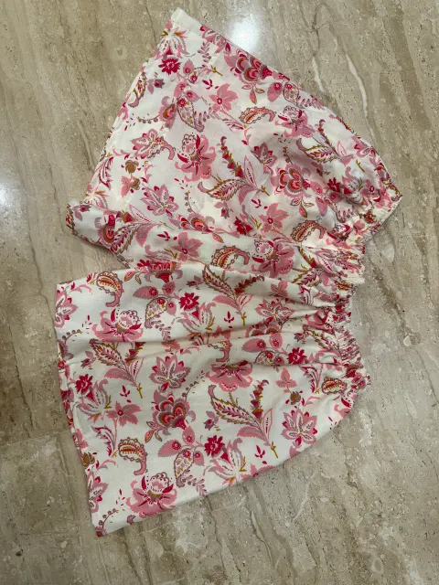 Custom floral cotton shorts stitched by DIYO