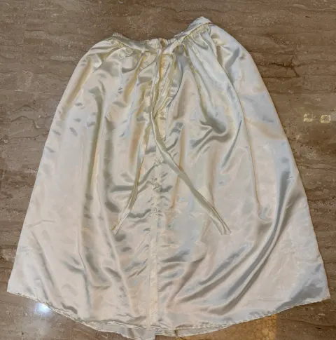 Custom satin skirt stitched by DIYO