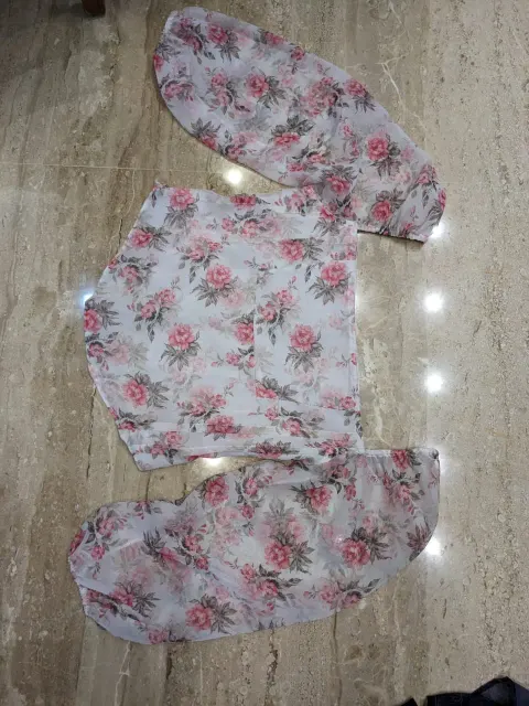 Custom georgette floral top stitched by DIYO