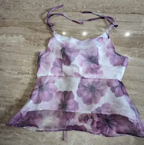 Custom organza top stitched by DIYO