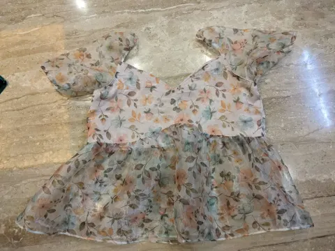 Custom organza top stitched by DIYO