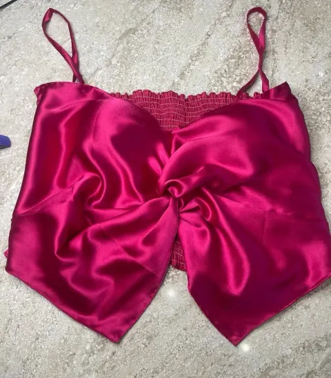 Custom satin top stitched by DIYO
