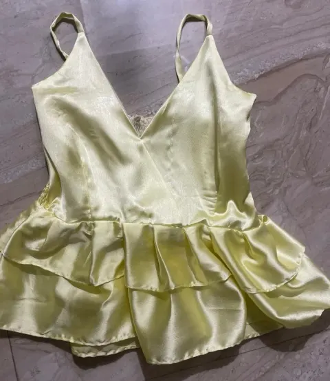 Custom satin top stitched by DIYO