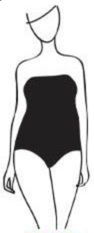 Apple body type illustration