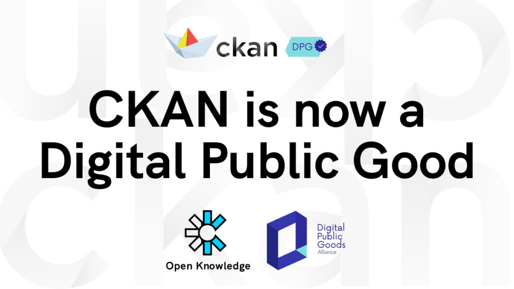 CKAN is now a digital public good