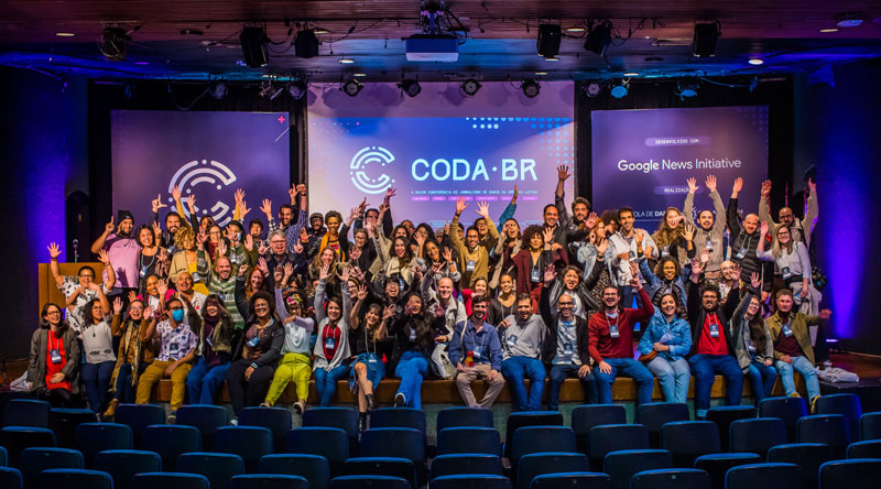 Participants à Coda.Br, la plus grande conférence sur le journalisme de données en Amérique latine (São Paulo, novembre 2022)