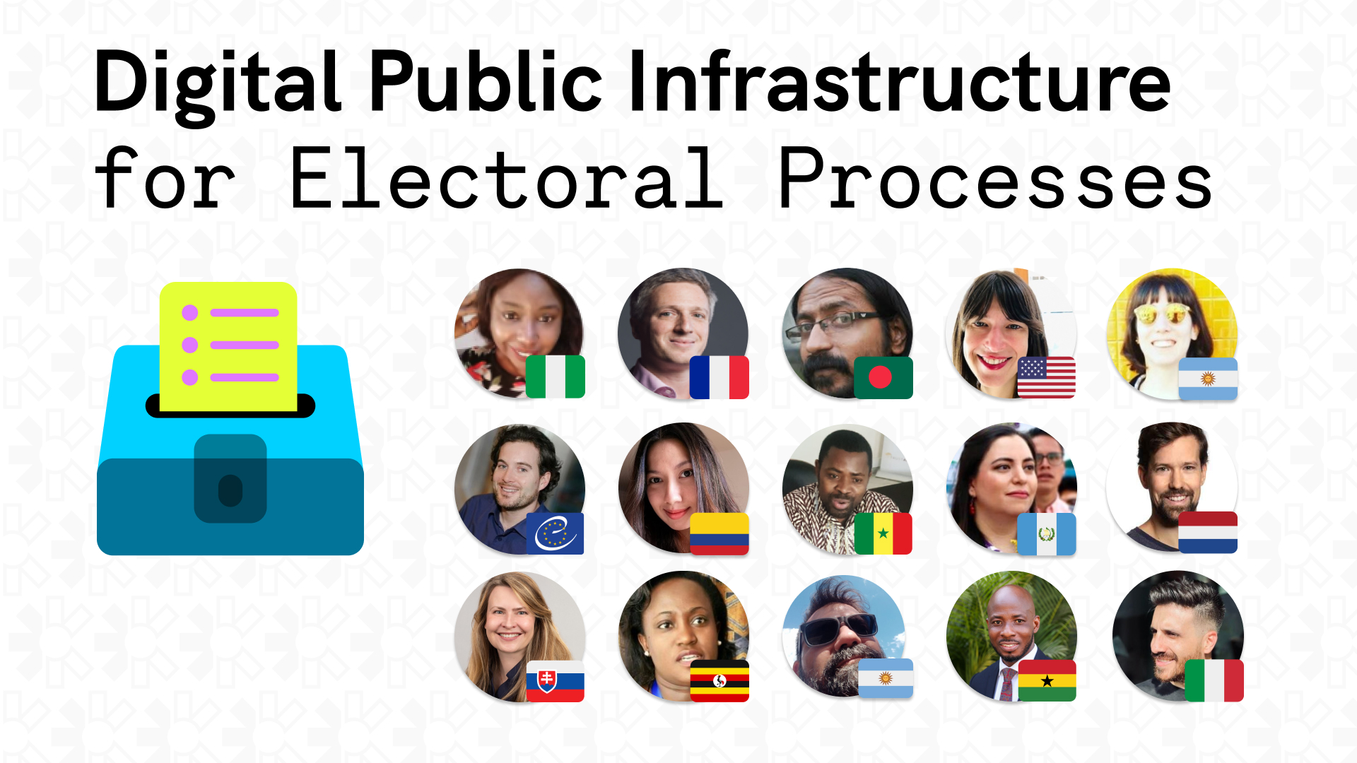 Digital Public Infrastructure for Electoral Processes