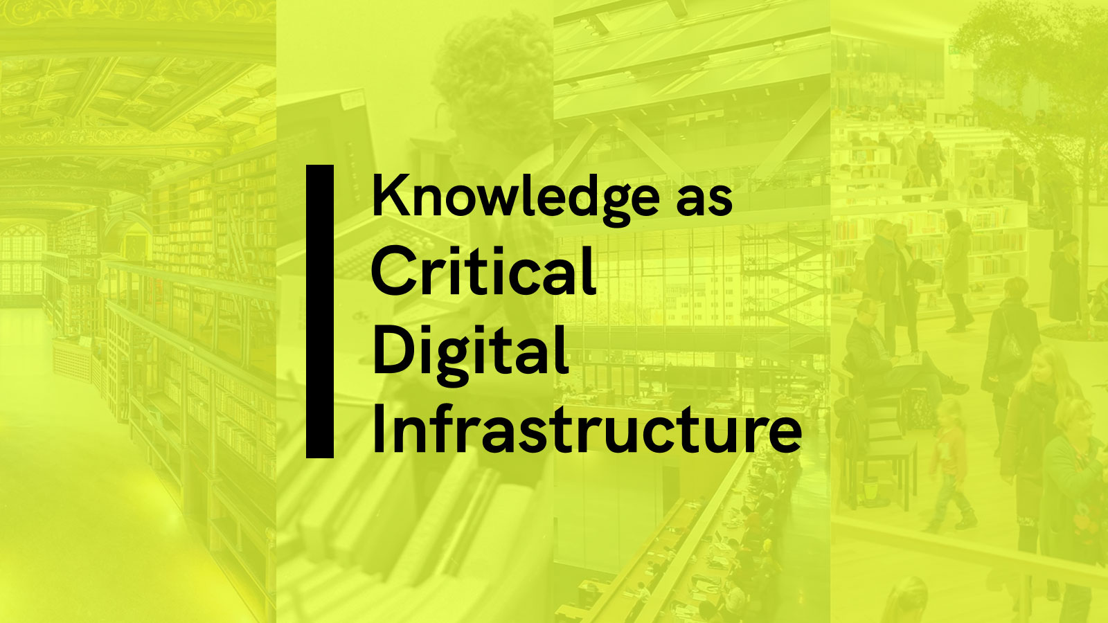 Knowledge as Critical Digital Infrastructure