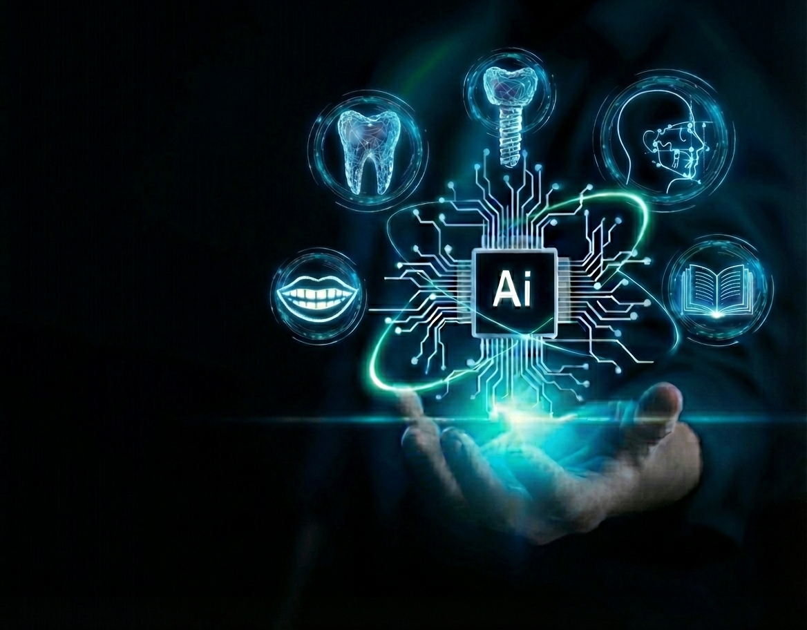 Estudiante de Odontología haciendo uso de la IA