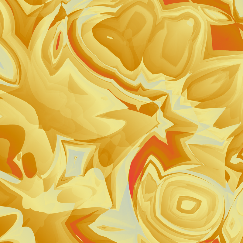 Abstract geometric texture in yellows and oranges, comprised of weirdly shaped polygons