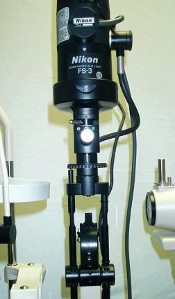 Fig. 1.4, Illumination system of a slit lamp biomicroscope.