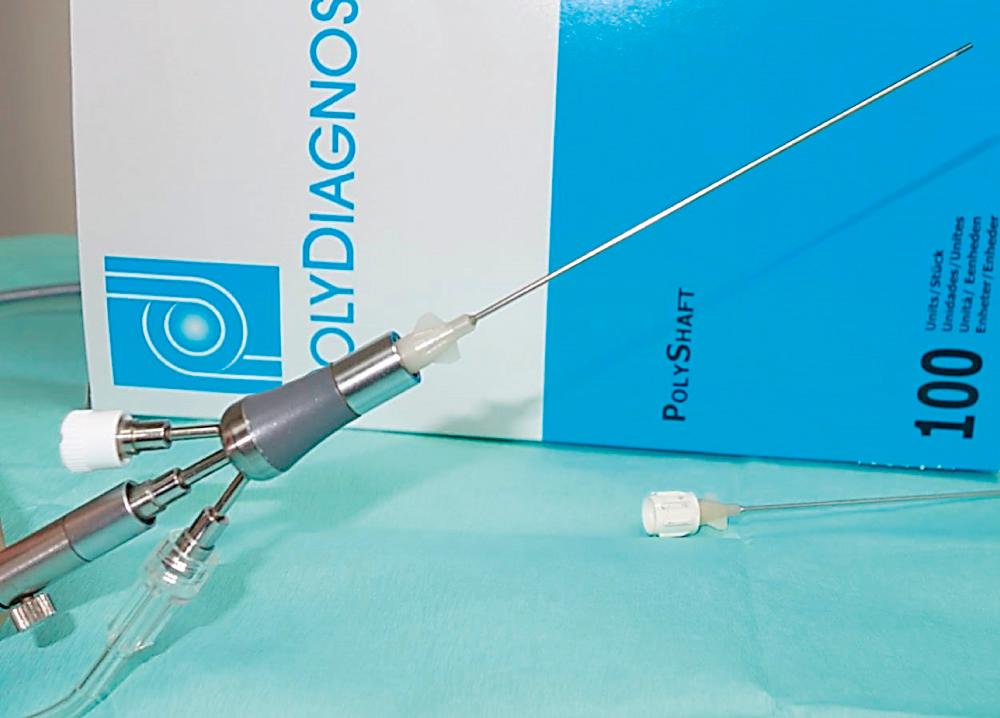 Fig. 19.2, The modular endoscope with reusable optic and handle and disposable sleeves that is most convenient for parotid sialendoscopy.