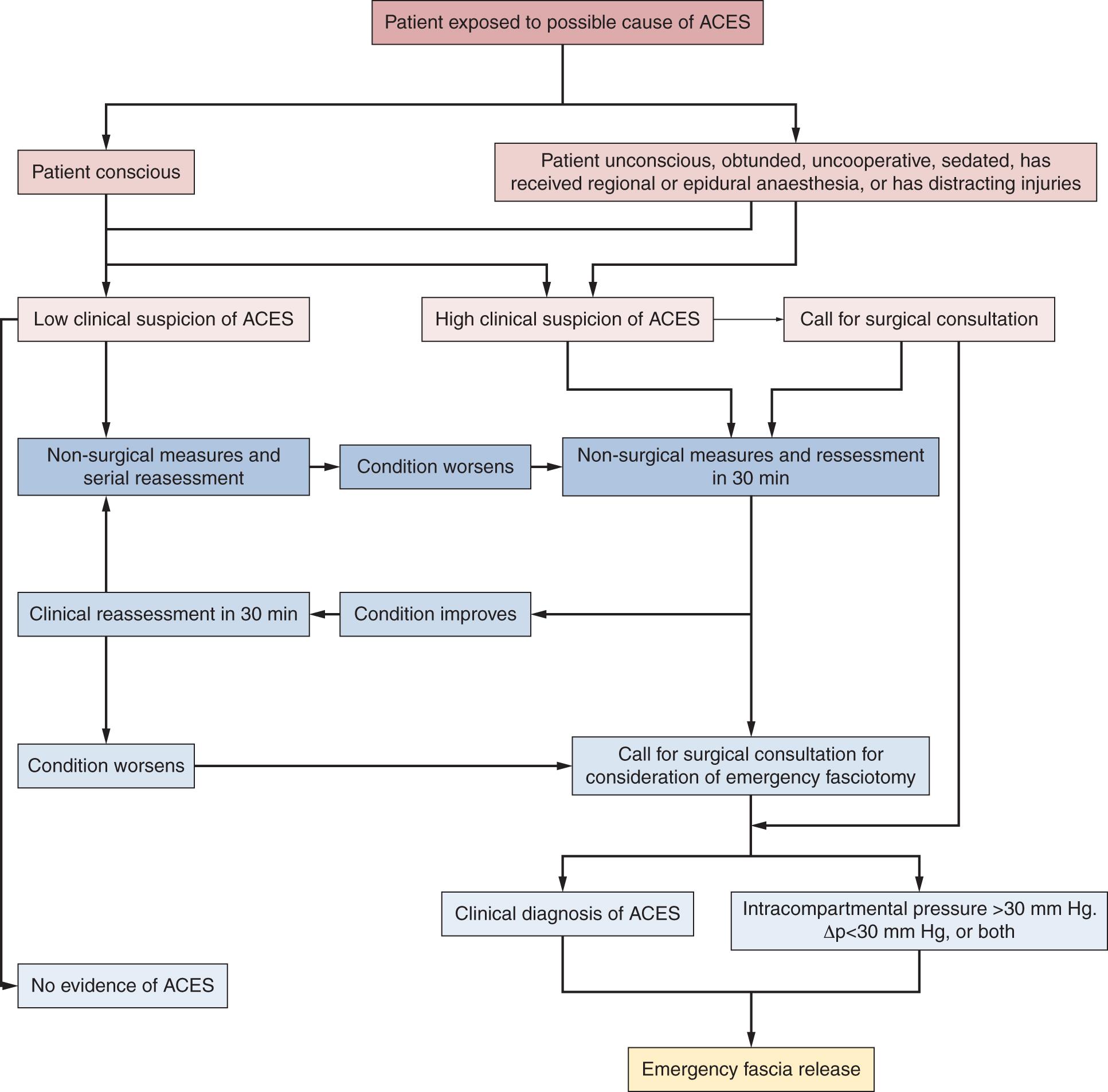 Fig. 151.5, An example of a management algorithm.