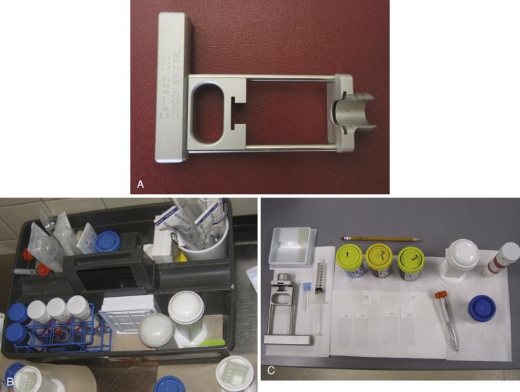 Fig. 8.1, Fna Equipment.