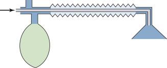 Fig 23.13, Bain circuit (coaxial version of Mapleson D).