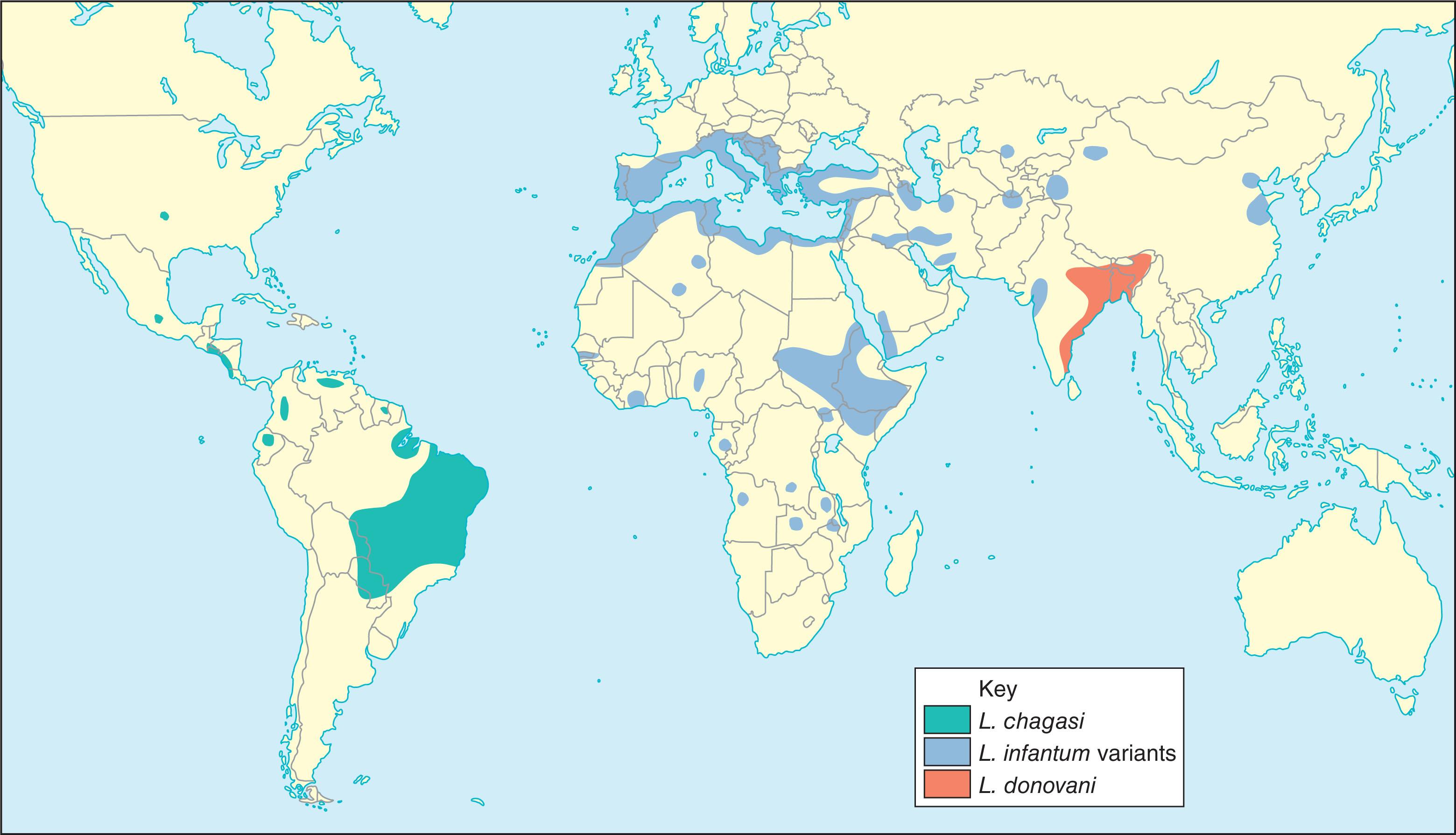 Figure 154.7, EPIDEMIOLOGY OF VISCERAL LEISHMANIASIS (VL).