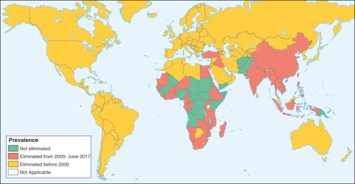 Fig. 2.02, Progress towards elimination of maternal and neonatal tetanus.