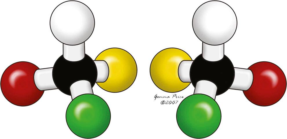 Fig. 26.1, Objects that are mirror images of each other. This is the essence of structural isomerism, properly described as enantiomerism.