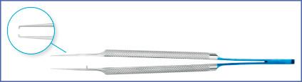 Fig. 14.2, Titanium Biover Microsurgery Tweezers With Microclaws.