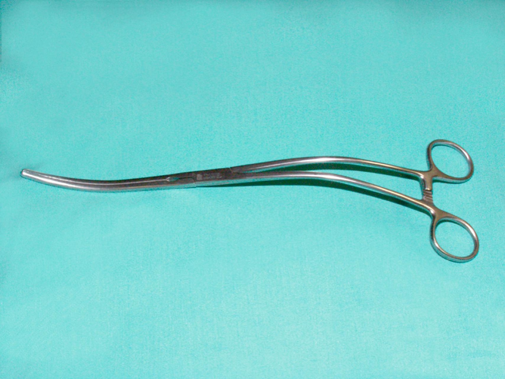 eFigure 61.1, DeBakey–Bahnson aortic aneurysm clamp.