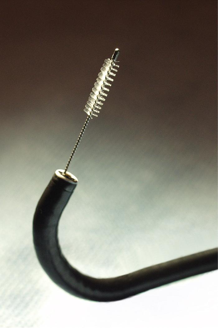 Figure 3.12, Bronchial brush. The conical bronchial bristle brush.