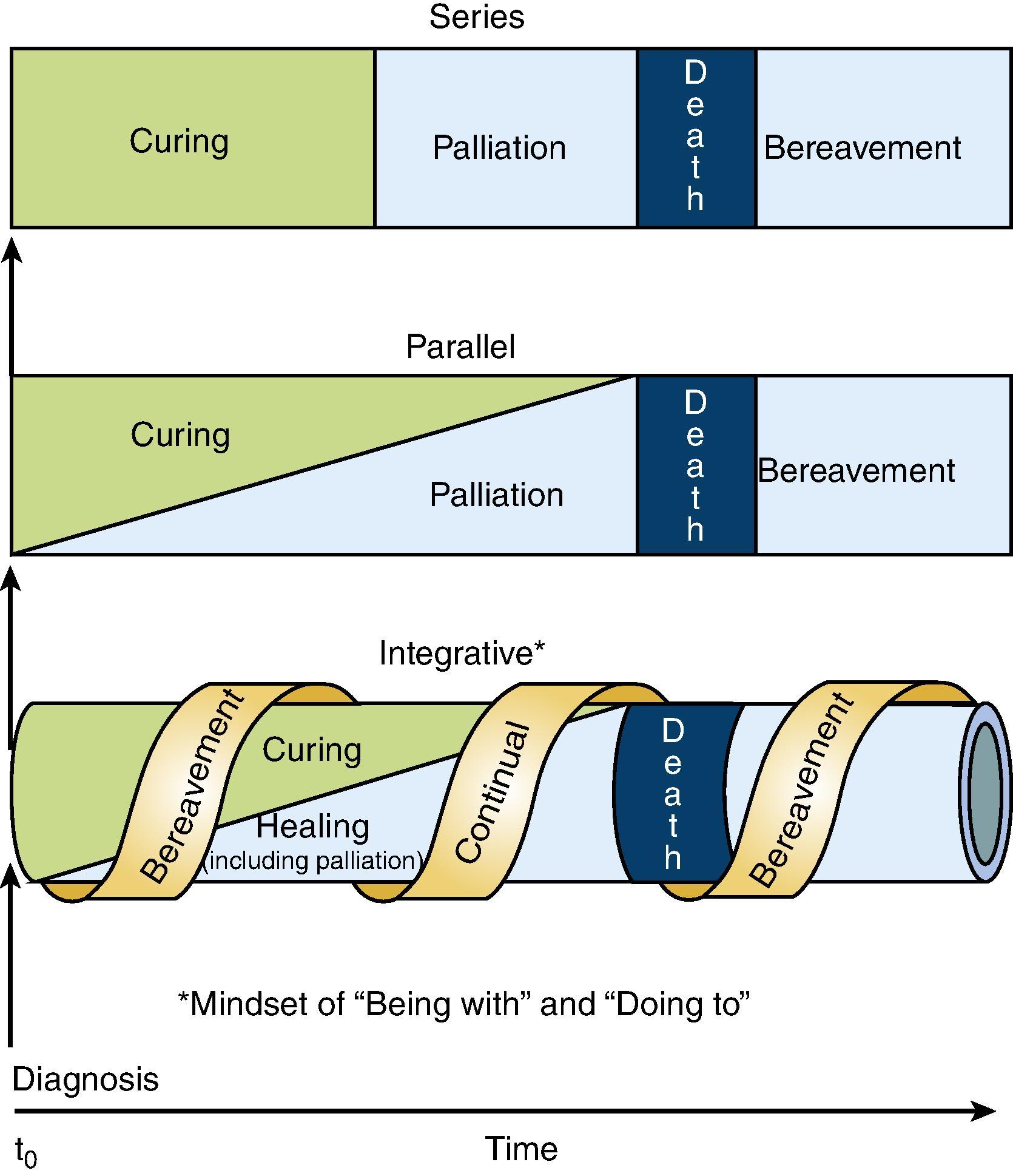 Fig. 90.1, Various Models for Providing Palliative Care .