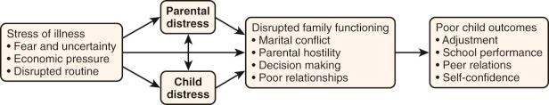 Figure 73-2, Family stress model.