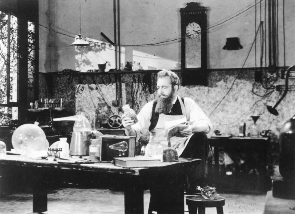 Fig. 1.1, Wilhelm Roentgen Discovers X-Rays.