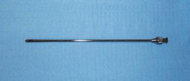 FIGURE 41.5, Three-inch, 2-mm spatula cannula.