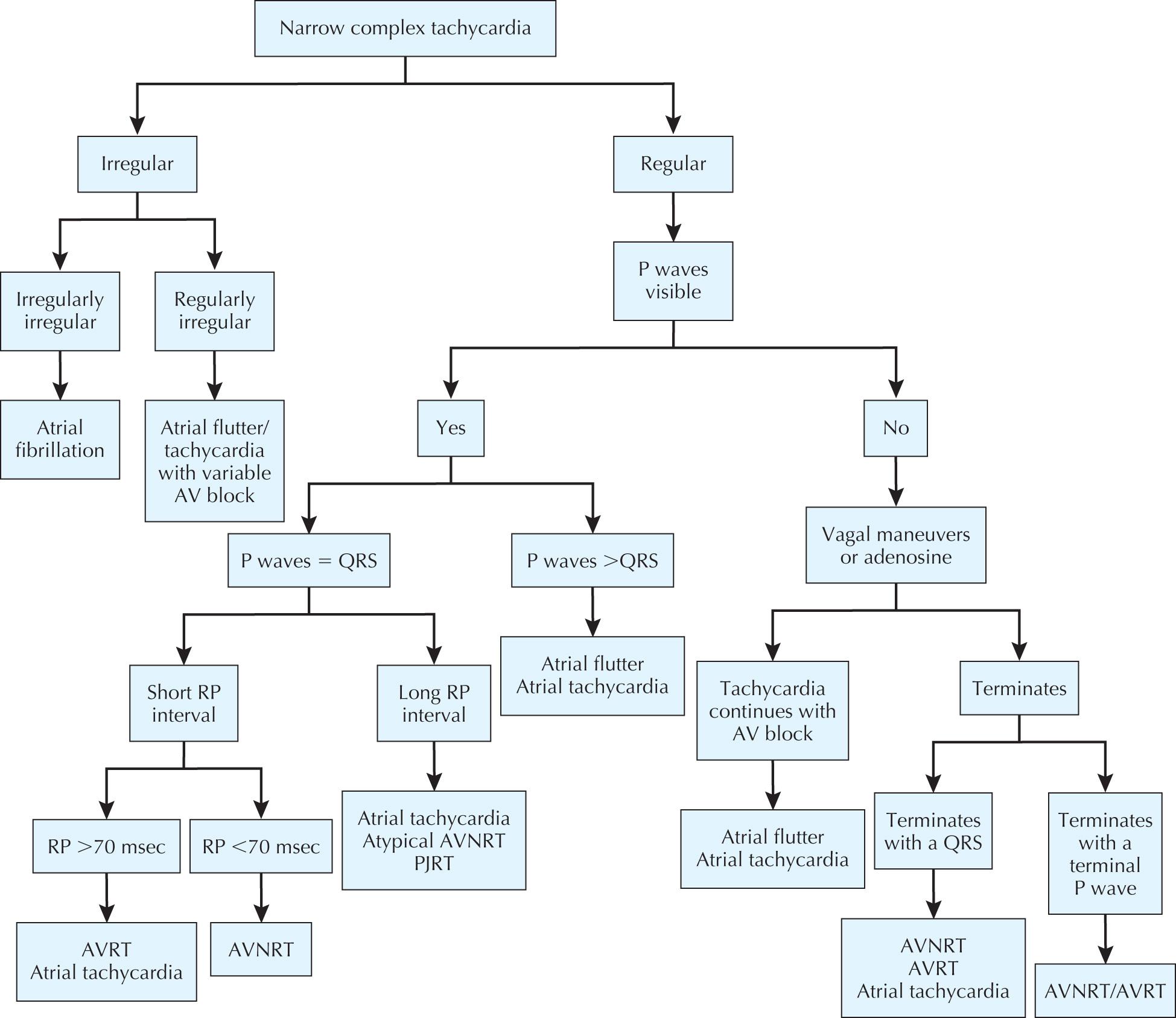 FIG 37.1, Approach to Narrow Complex Tachycardia.