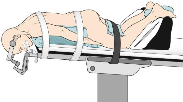 Figure 6.7, The prone position.