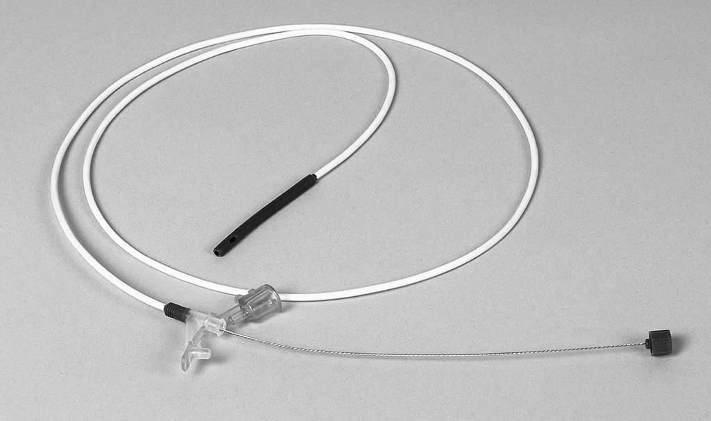 Fig. 87.3, Nasoenteric Tube With Stylet and Weighted Tip.