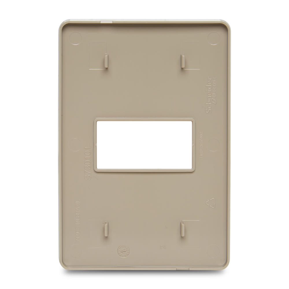Placa 4X2 1 Posto Bege