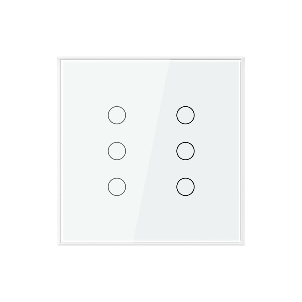 Interruptor Steck Ambiente Conectado 4X4" 6 Módulos Touch Branco WI-FI