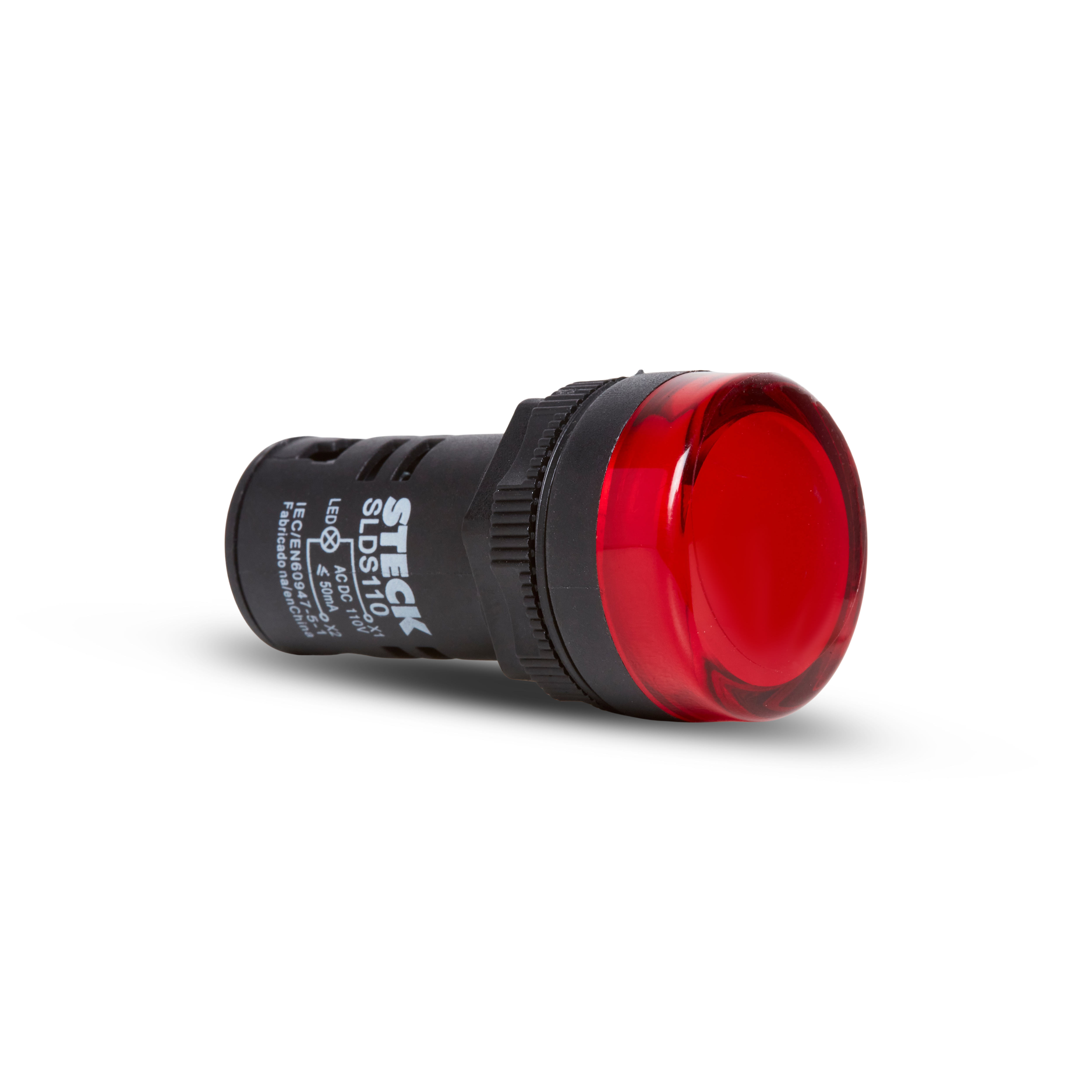 Sinal LED 24V Vermelho Max Botton
