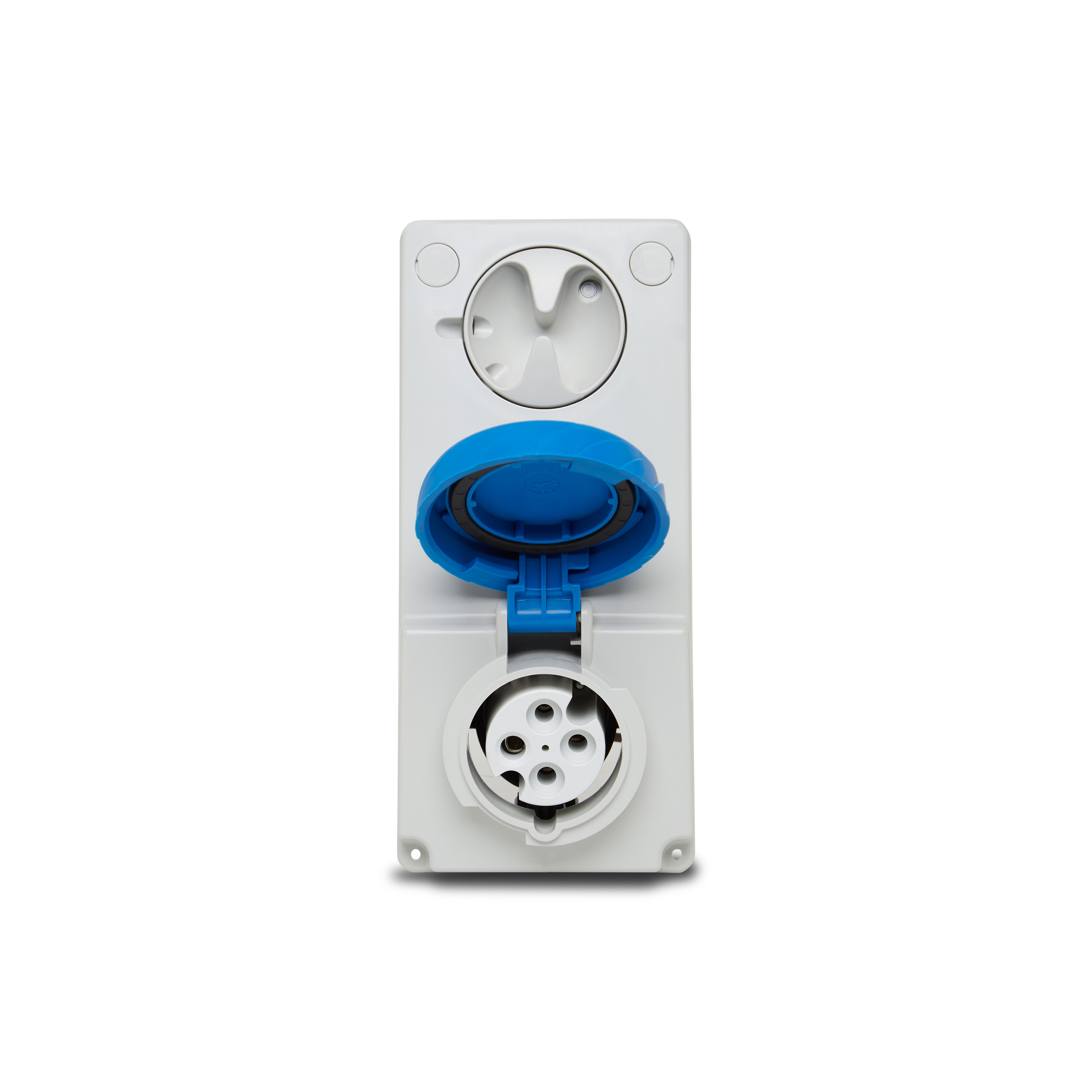 Tomada Bloq Embutir Quasar 3P+T 16A 220/250V 9H Azul IP65