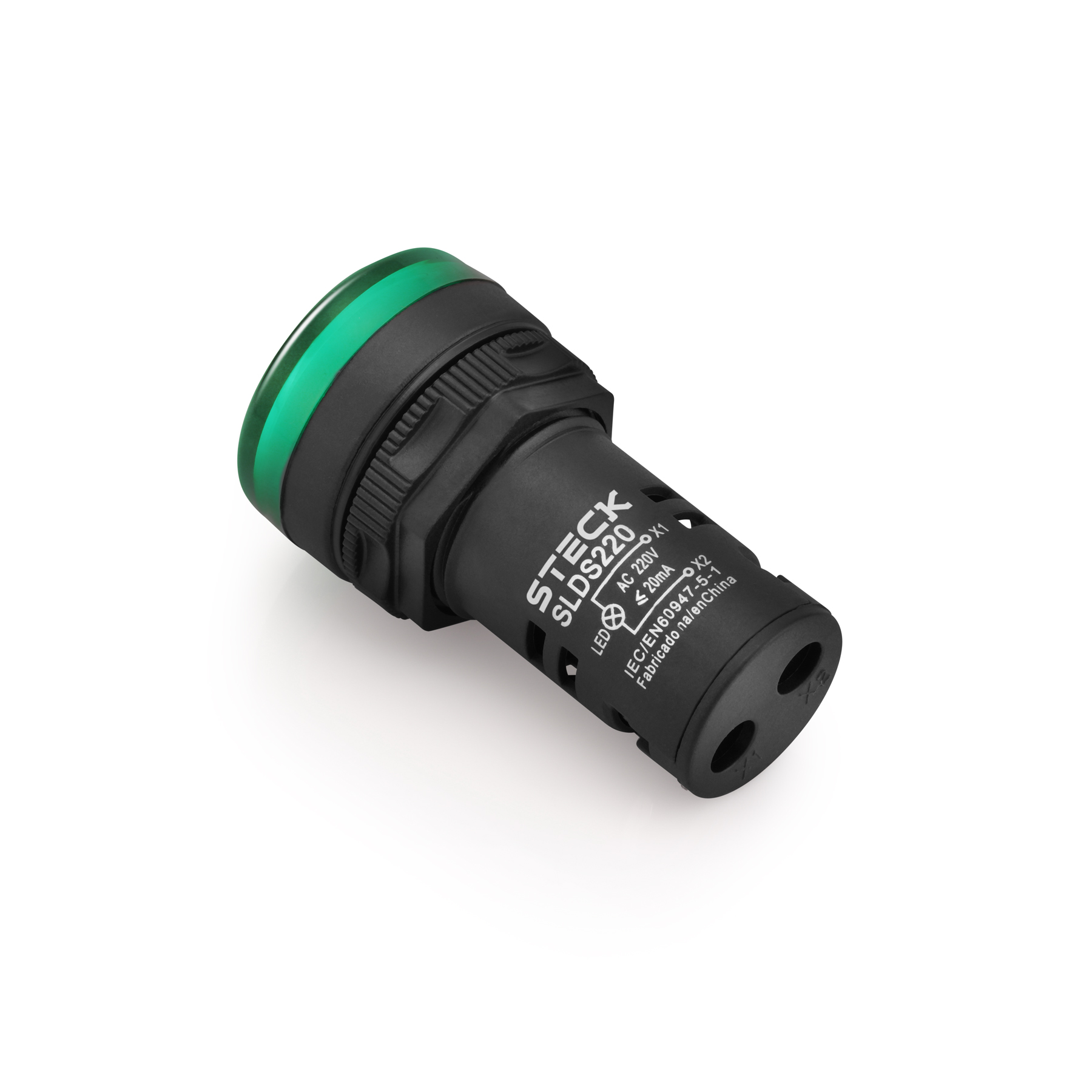 Sinal LED 220V Verde Max Botton