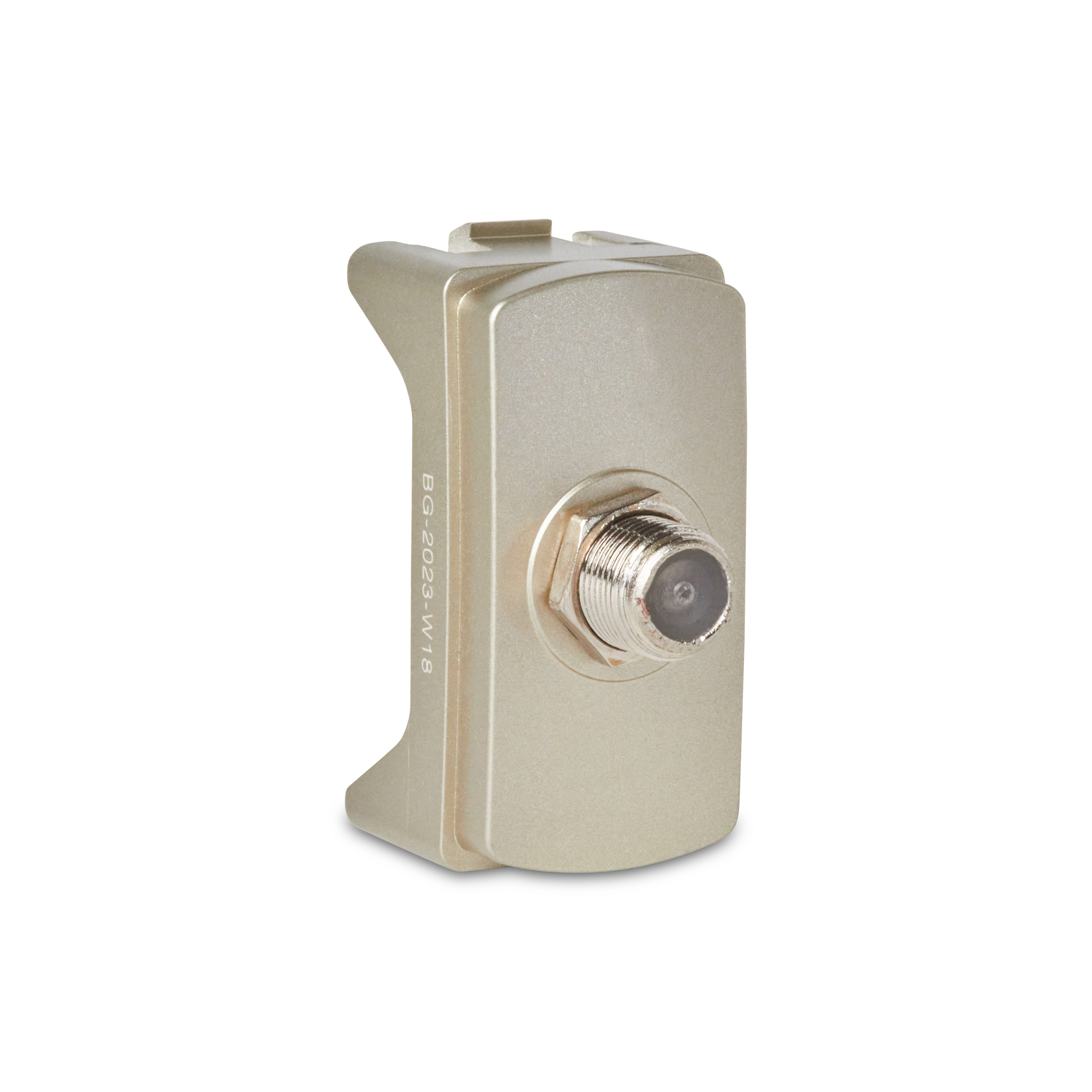 Módulo Tomada para Antena de Tv (p/ Cabo Coaxial Tipo F) 1M Dourado
