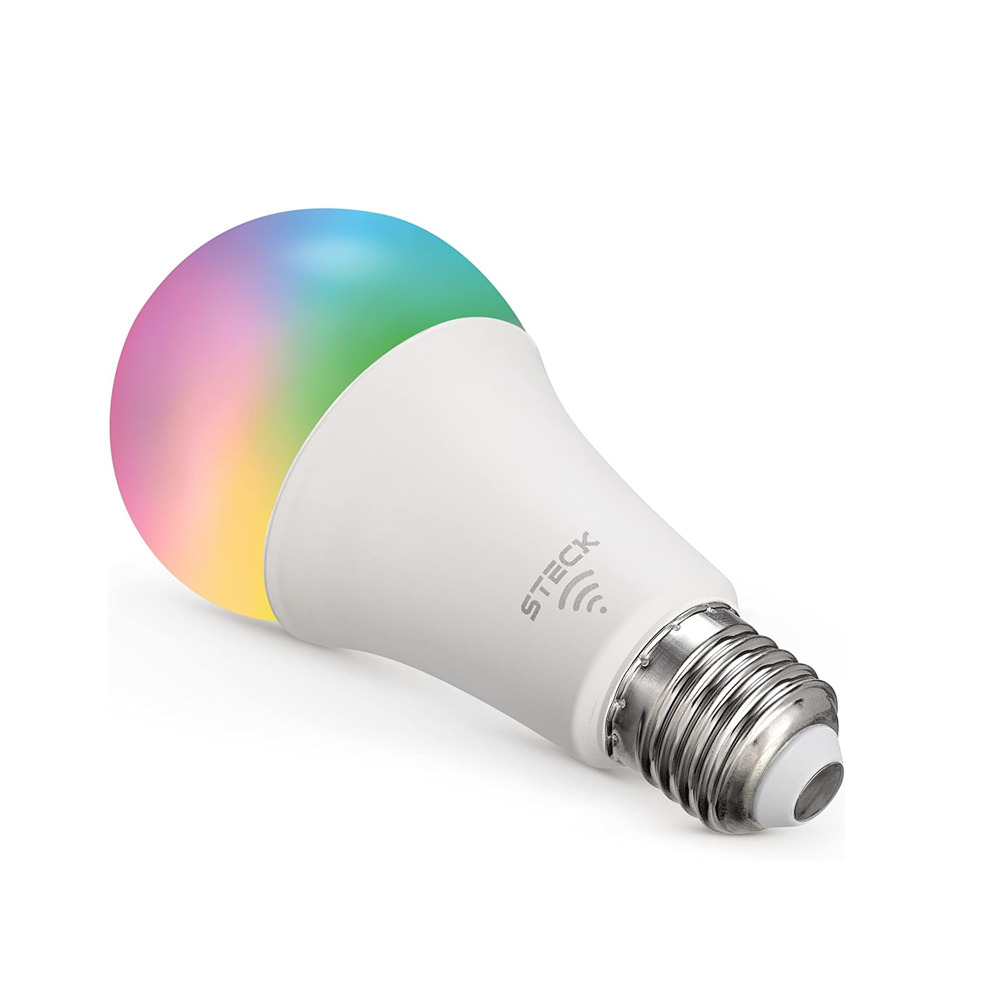Lâmpada RGB+ 12W WI-FI Ble Steck Ambiente Conectado