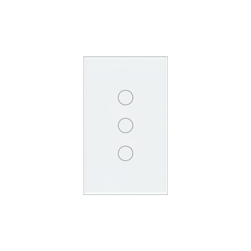 Interruptor Steck Ambiente Conectado 4X2" 3 Módulos Touch Branco WI-FI