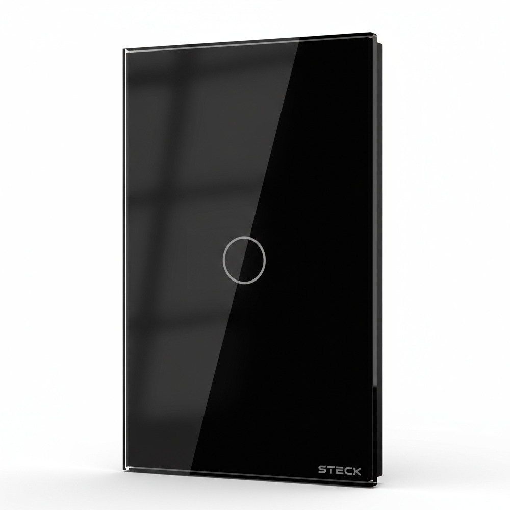 Interruptor Steck Ambiente Conectado 4X2" 1 Módulo Touch Preto WI-FI