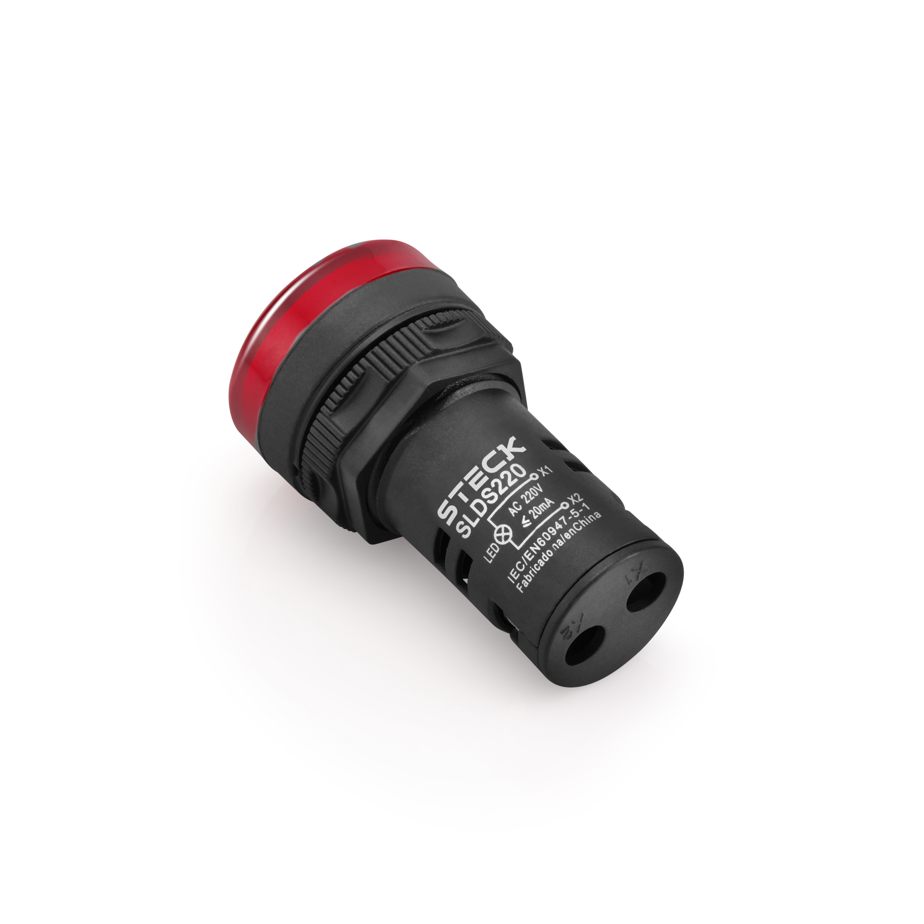 Sinal LED 220V Vermelho Max Botton