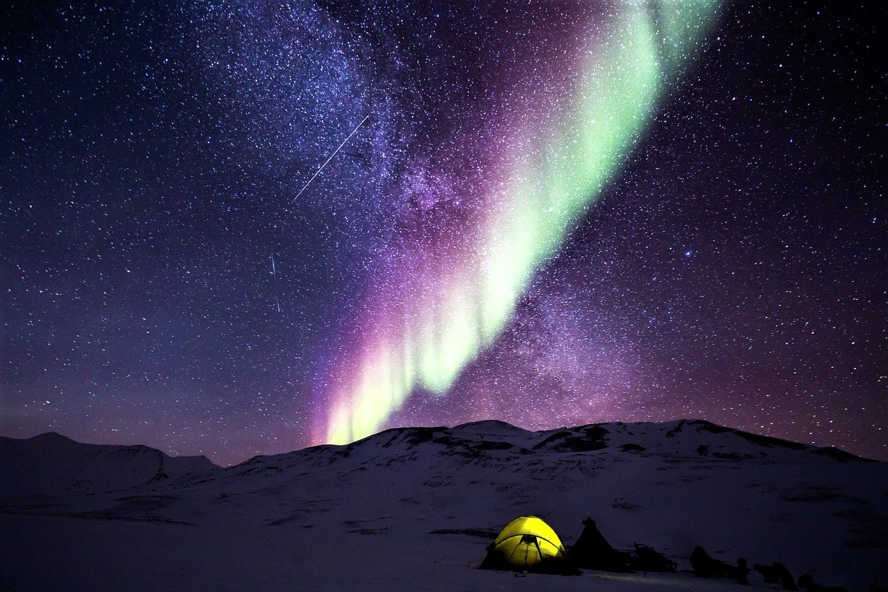 noorderlicht in spitsbergen