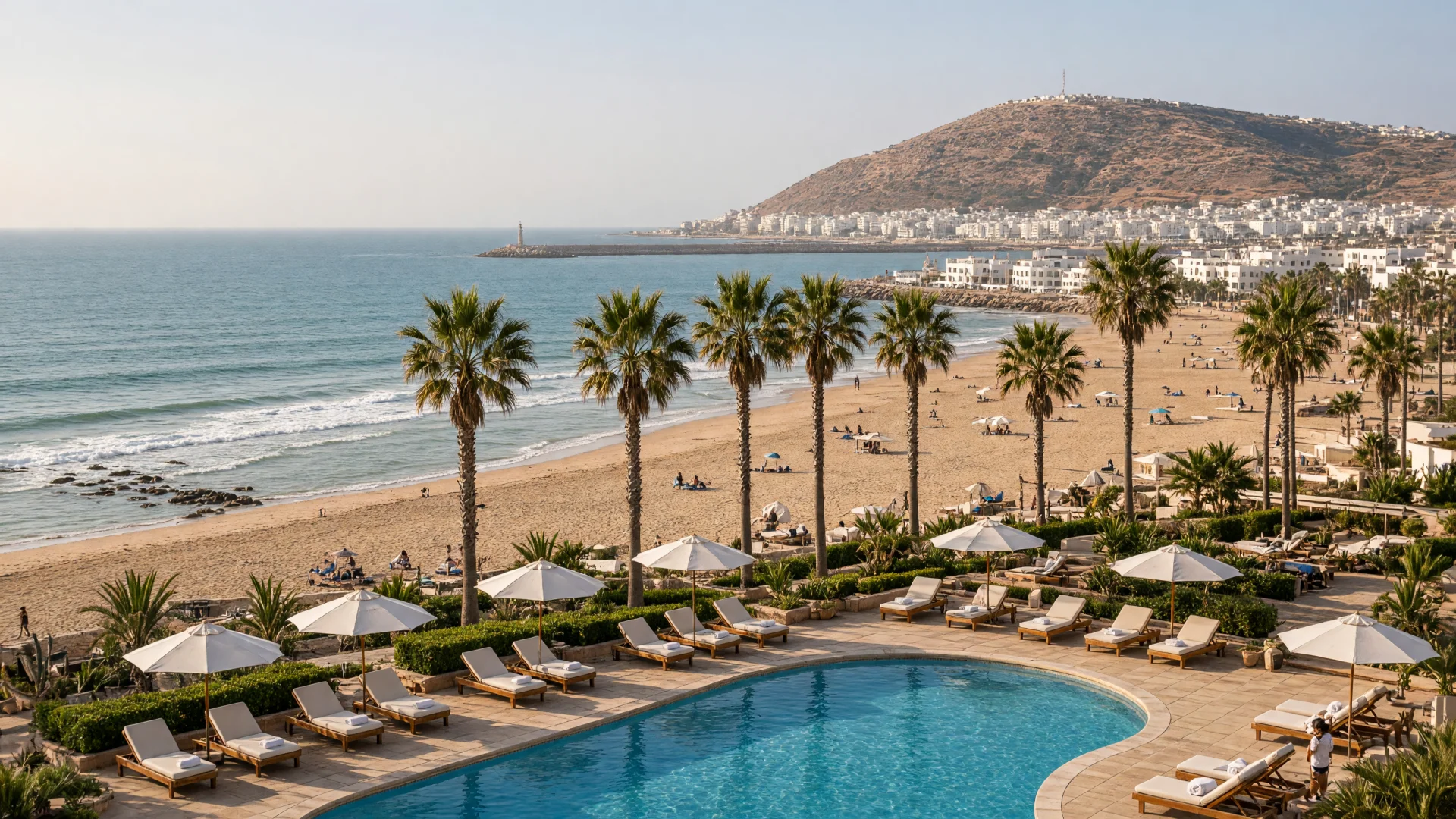 All-inclusive resort met zwembad aan het strand van Agadir