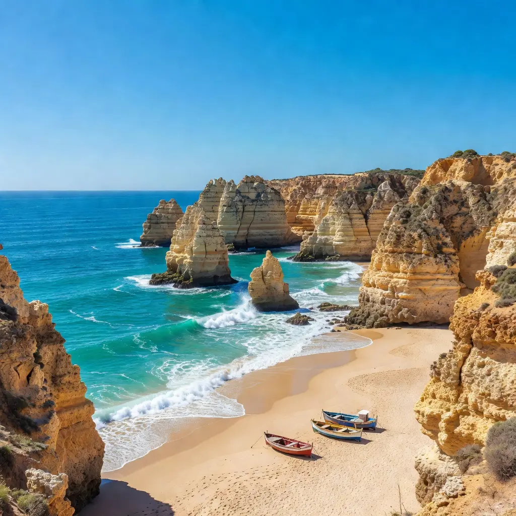 strand in de Algarve, Portugal