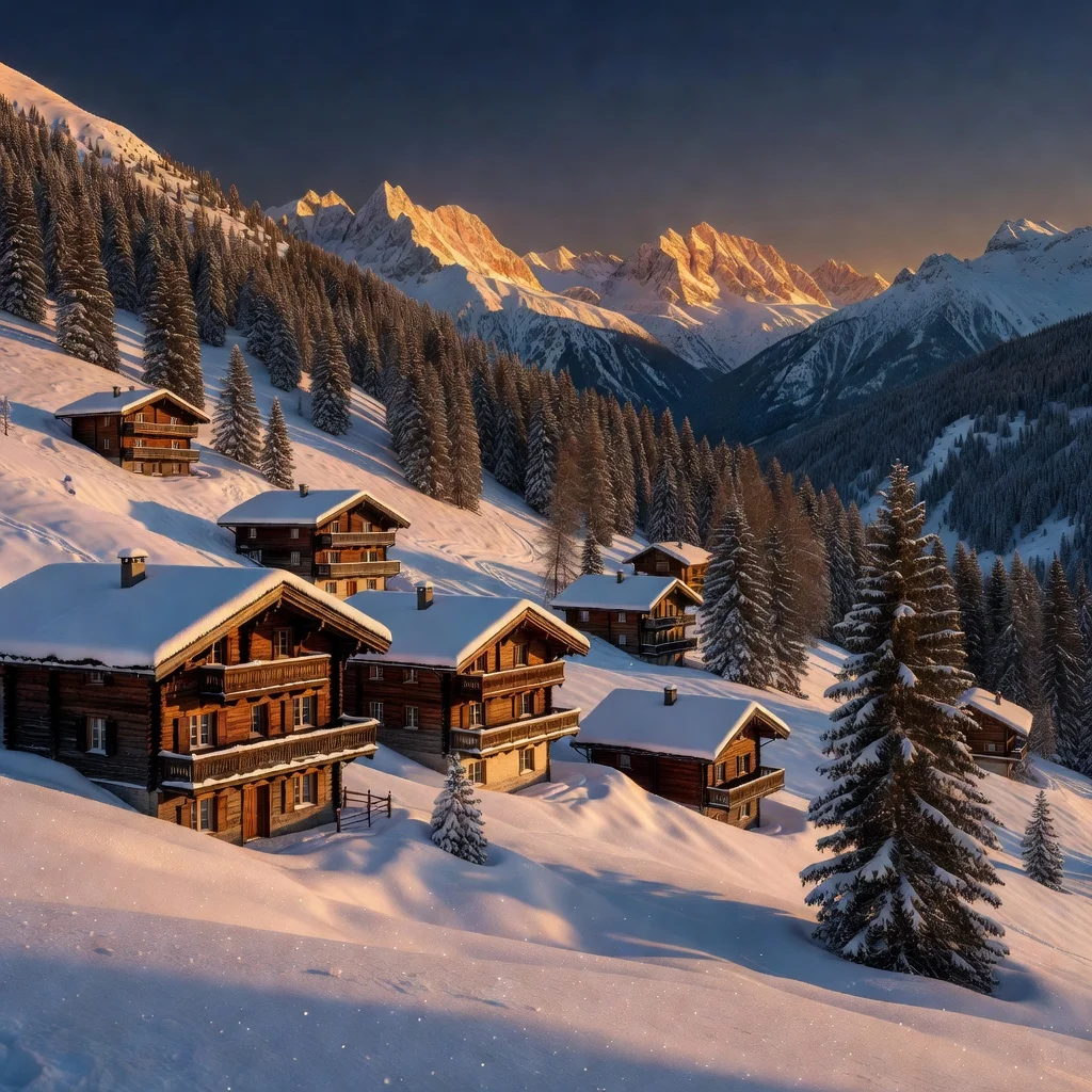 Het gezellige dorpscentrum van Morzine met winkels en restaurants
