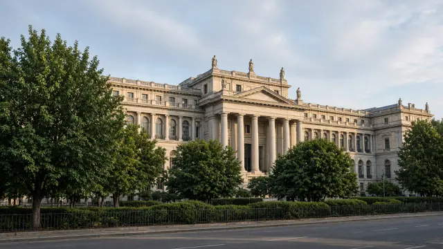 De gevel van het Prado in Madrid