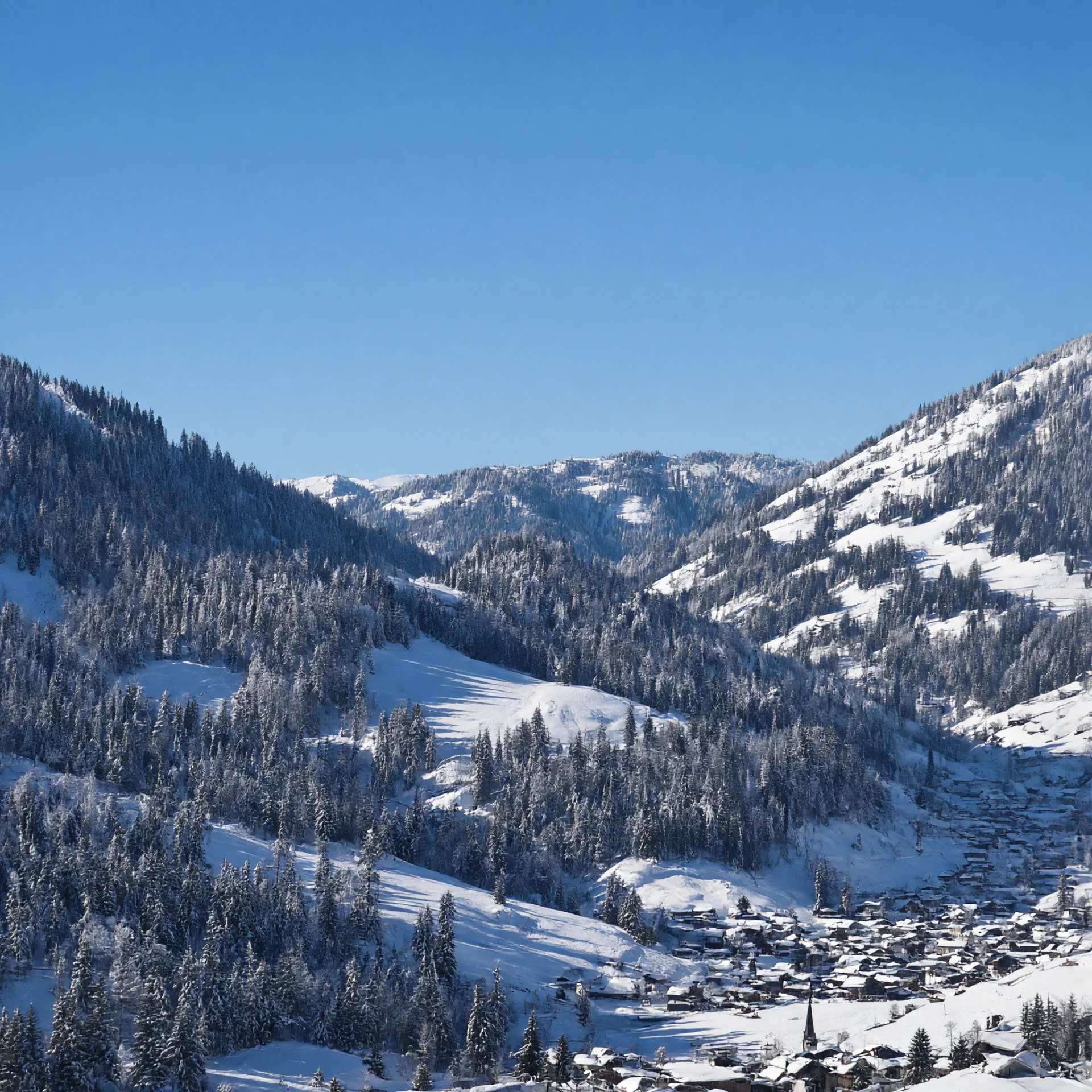 Saalbach, hoofdstation van het skigebied